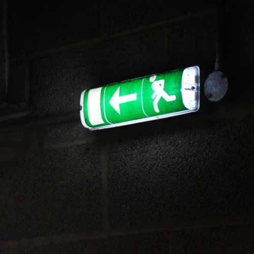 Illuminated Fire Exit Sign